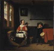 Nicolaes maes, The Naughty Drummer